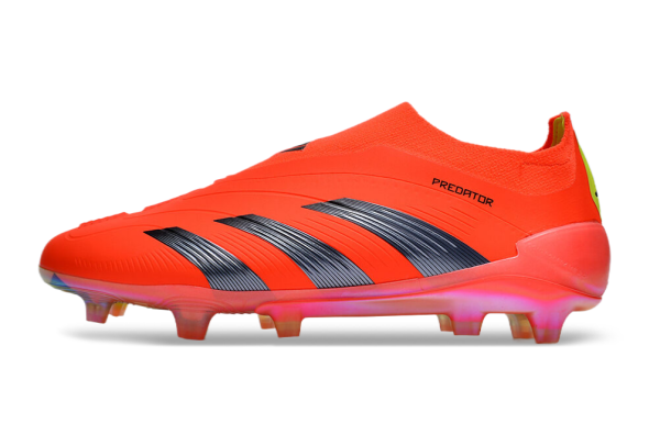 Botas de Fútbol Adidas Predator Elite Laceless FG Naranja Plata