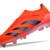 Botas de Fútbol Adidas Predator Elite Laceless FG Naranja Plata