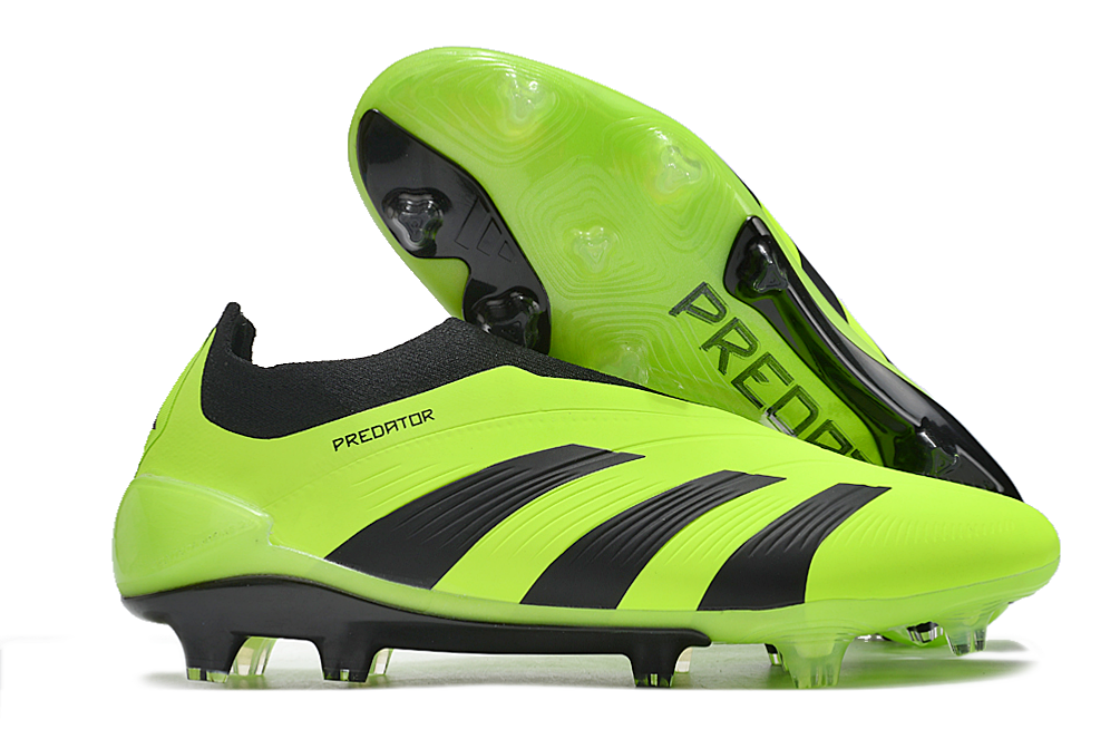 Botas de Fútbol Adidas Predator Elite Laceless FG Verde Negro