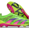 Botas de Fútbol Adidas Predator Elite Laceless FG Verde Rosa Púrpura