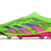 Botas de Fútbol Adidas Predator Elite Laceless FG Verde Rosa Púrpura