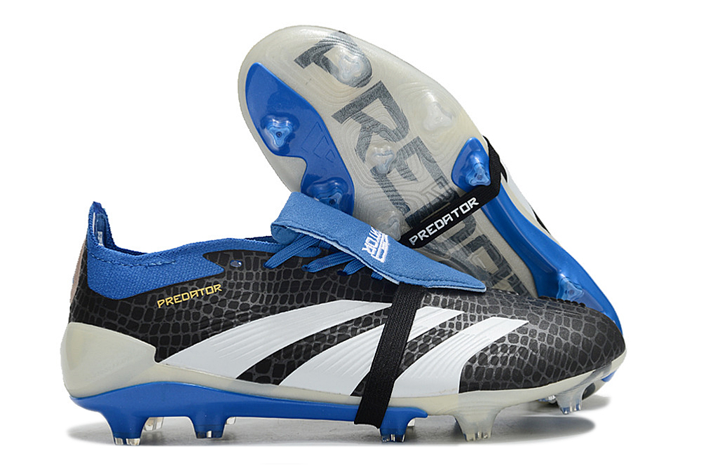 Botas de Fútbol Adidas Predator Accuracy+ FG Azul Negro Blanco