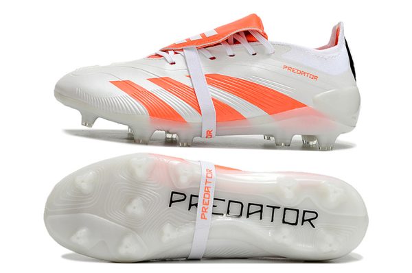 Botas de Fútbol Adidas Predator Accuracy+ FG Naranja Blanco