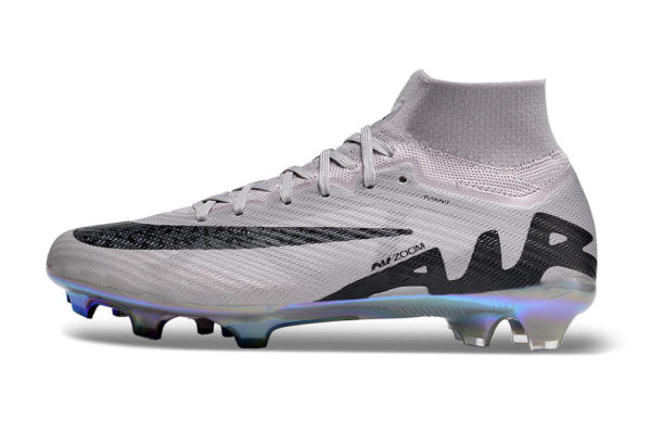 Botas de Fútbol Nike Air Zoom Mercurial Superfly IX Elite FG Gris Negro