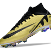 Botas de Fútbol Nike Air Zoom Mercurial Superfly IX Elite FG Oro Negro