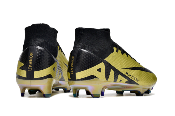 Botas de Fútbol Nike Air Zoom Mercurial Superfly IX Elite FG Oro Negro