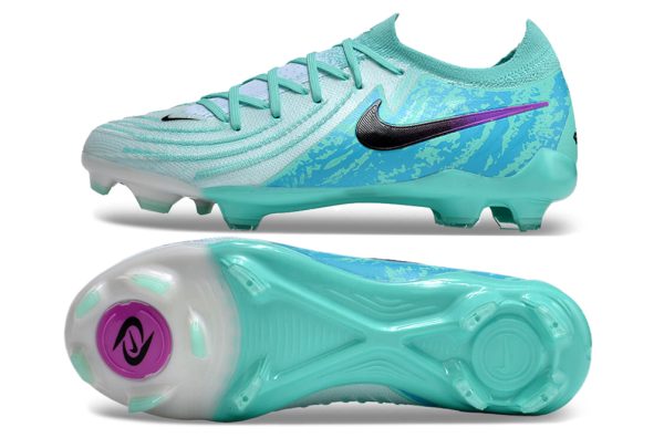 Botas de Fútbol Niños Nike Phantom Luna Elite FG Verde Azul Púrpura