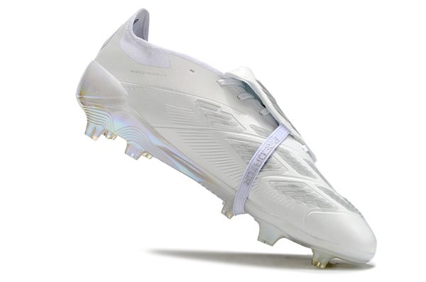 Botas de Fútbol adidas Predator Elite Tongue FG Plata blanca