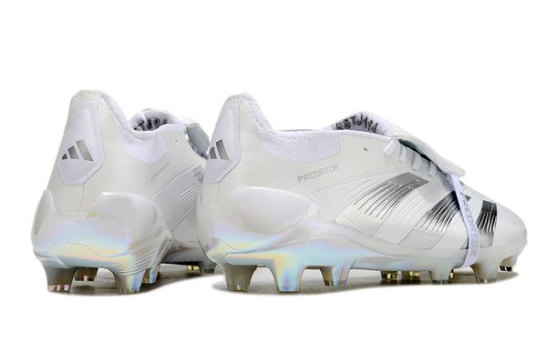 Botas de Fútbol adidas Predator Elite Tongue FG Plata blanca