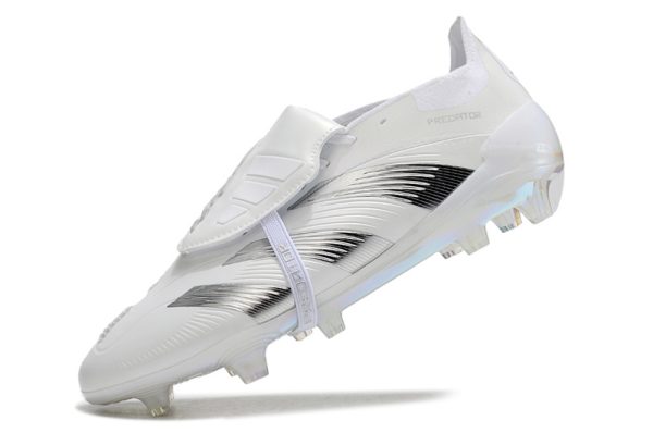 Botas de Fútbol adidas Predator Elite Tongue FG Plata blanca