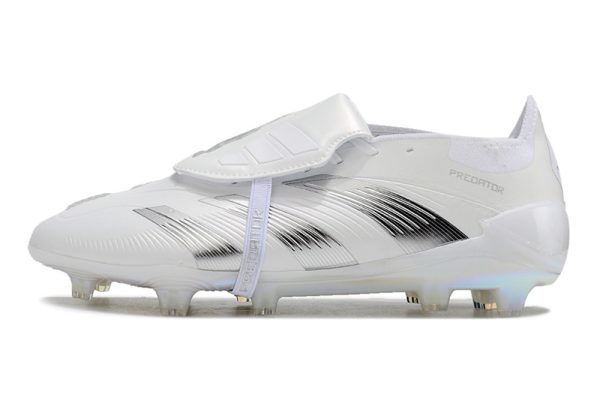 Botas de Fútbol adidas Predator Elite Tongue FG Plata blanca