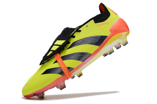 Botas de Fútbol adidas Predator Elite Tongue FG Verde Plata Naranja