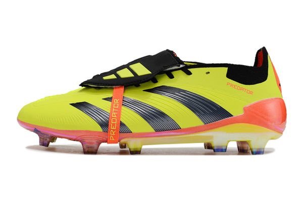 Botas de Fútbol adidas Predator Elite Tongue FG Verde Plata Naranja