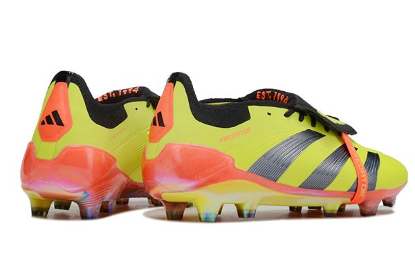 Botas de Fútbol adidas Predator Elite Tongue FG Verde Plata Naranja