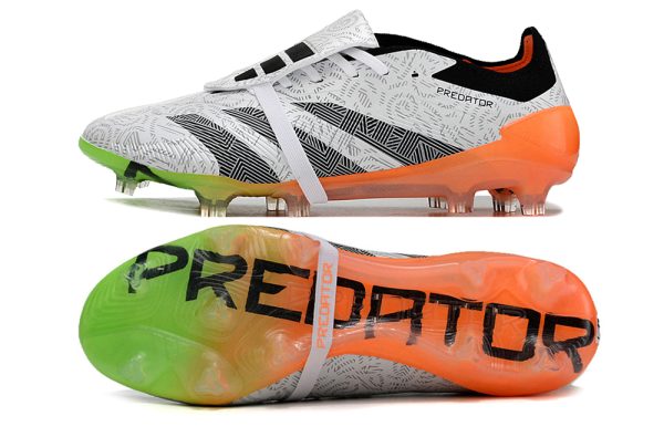 Botas de Fútbol Adidas Predator Accuracy+ FG Blanco Naranja Negro