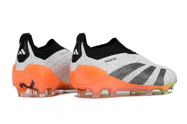 Botas de Fútbol Adidas Predator Accuracy+ FG Blanco Negro Naranja Verde