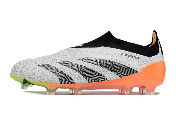 Botas de Fútbol Adidas Predator Accuracy+ FG Blanco Negro Naranja Verde