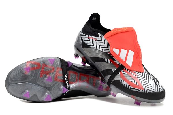 Botas de Fútbol Adidas Predator Accuracy+ FG Negro Blanco Rojo