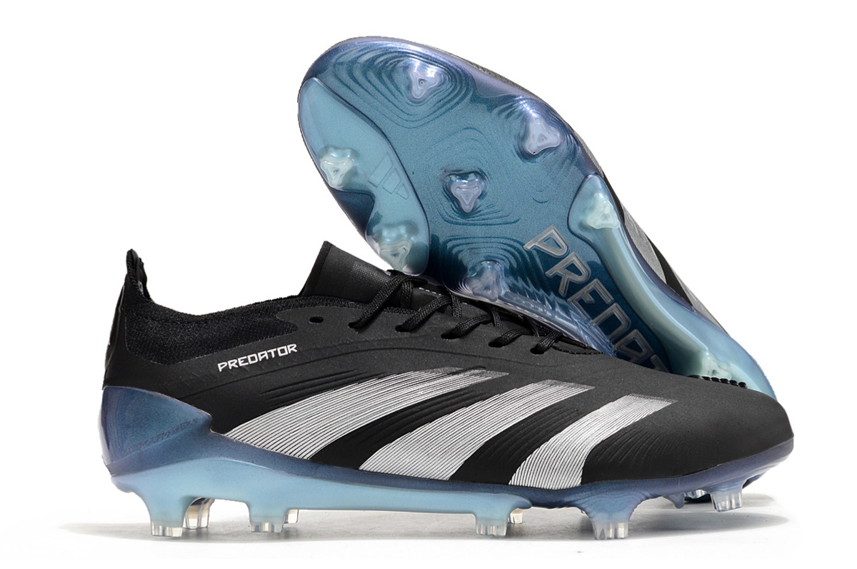 Botas de Fútbol Adidas Predator Accuracy+ FG Negro Plata Azul