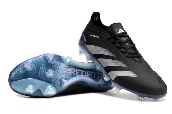 Botas de Fútbol Adidas Predator Accuracy+ FG Negro Plata Azul