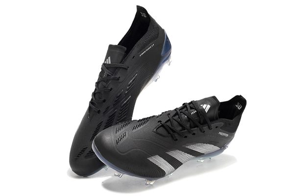 Botas de Fútbol Adidas Predator Accuracy+ FG Negro Plata Azul