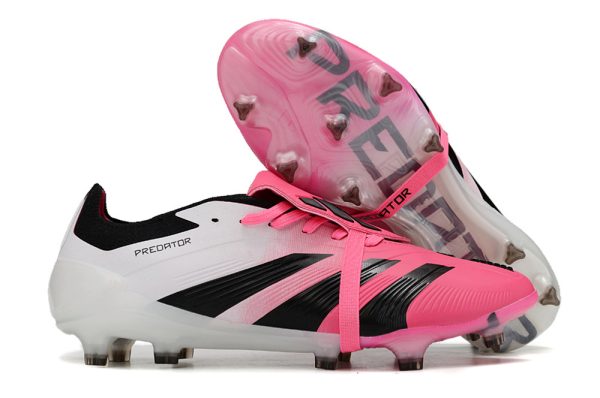 Botas de Fútbol Adidas Predator Accuracy+ FG Rosa Blanco Negro