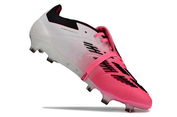 Botas de Fútbol Adidas Predator Accuracy+ FG Rosa Blanco Negro