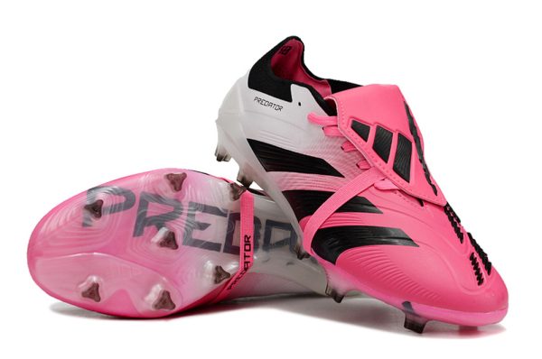 Botas de Fútbol Adidas Predator Accuracy+ FG Rosa Blanco Negro