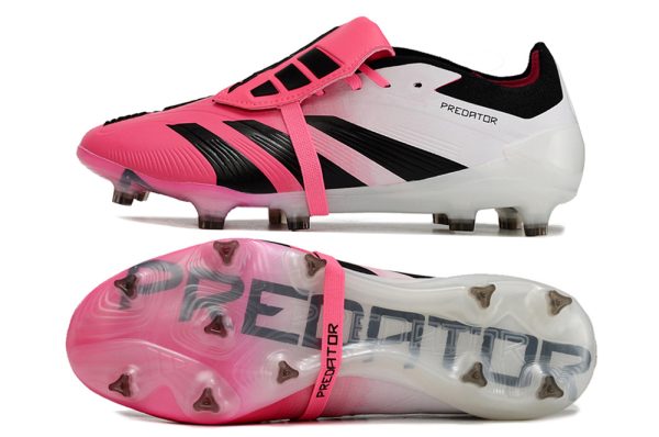 Botas de Fútbol Adidas Predator Accuracy+ FG Rosa Blanco Negro