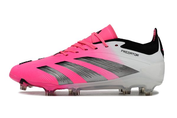 Botas de Fútbol Adidas Predator Accuracy+ FG Rosa Plata Blanco