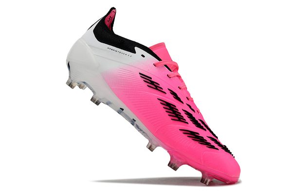 Botas de Fútbol Adidas Predator Accuracy+ FG Rosa Plata Blanco