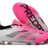 Botas de Fútbol Adidas Predator Accuracy+ FG Rosa Plata Blanco