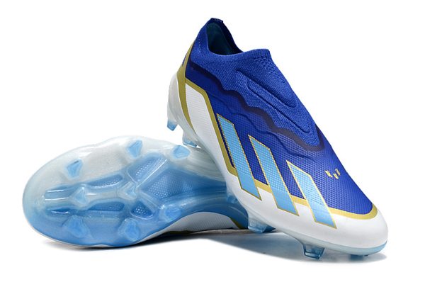 Botas de Fútbol Messi Adidas X Crazyfast.1 Laceless FG Azul