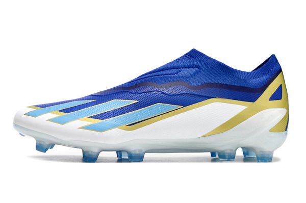 Botas de Fútbol Messi Adidas X Crazyfast.1 Laceless FG Azul