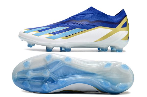 Botas de Fútbol Messi Adidas X Crazyfast.1 Laceless FG Azul