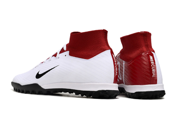 Botas de Fútbol Nike Air Zoom Mercurial Superfly IX Elite TF Blanco Rojo