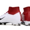 Botas de Fútbol Nike Air Zoom Mercurial Superfly IX Elite FG Blanco Rojo