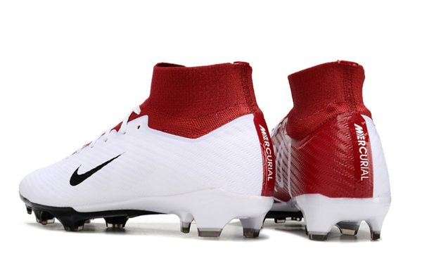 Botas de Fútbol Nike Air Zoom Mercurial Superfly IX Elite FG Blanco Rojo