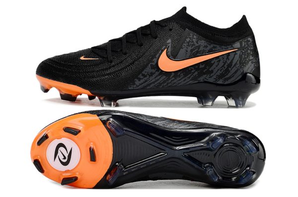 Botas de Fútbol Nike Phantom Luna Elite FG Negro Naranja