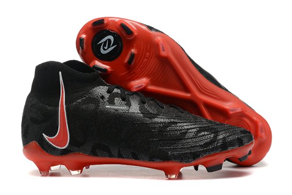 Botas de Fútbol Nike Phantom Luna Elite FG Negro Rojo