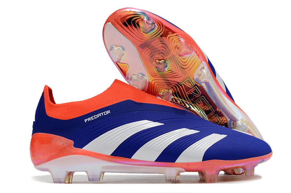 Botas de Fútbol adidas Predator Elite Tongue FG Azul Naranja