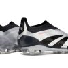 Botas de Fútbol Adidas Predator Accuracy+ FG Plata Negro