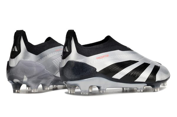 Botas de Fútbol Adidas Predator Accuracy+ FG Plata Negro